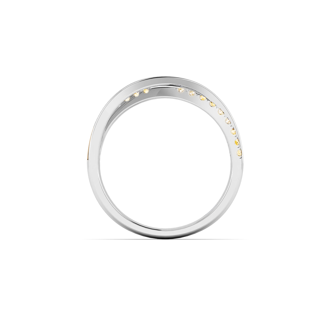 Down Syndrome Awareness Blue & Yellow Ribbon Ring