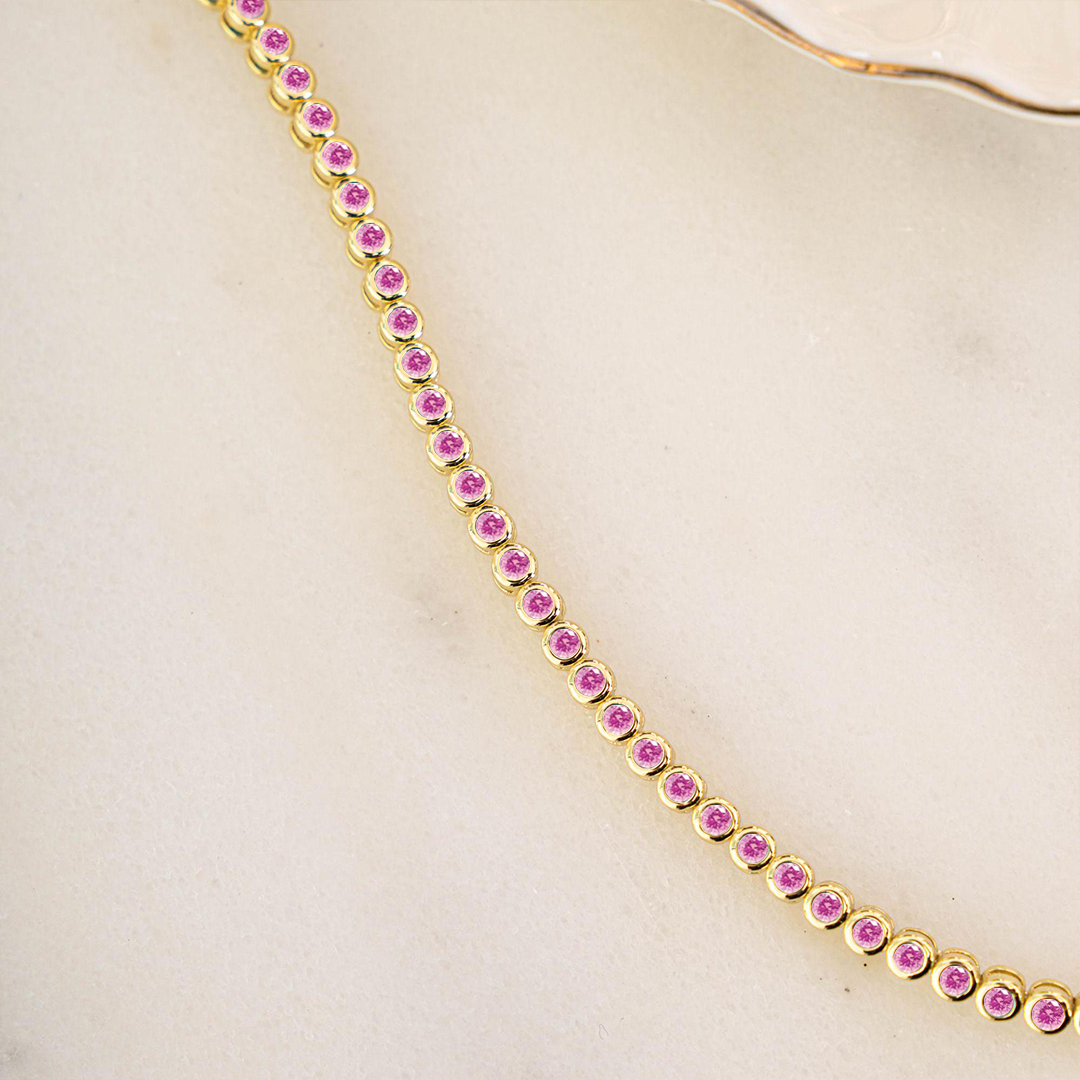 Breast Cancer Awareness Full Pink Support Bracelet