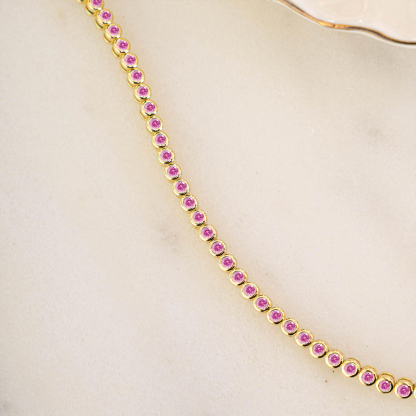 Breast Cancer Awareness Full Pink Support Bracelet