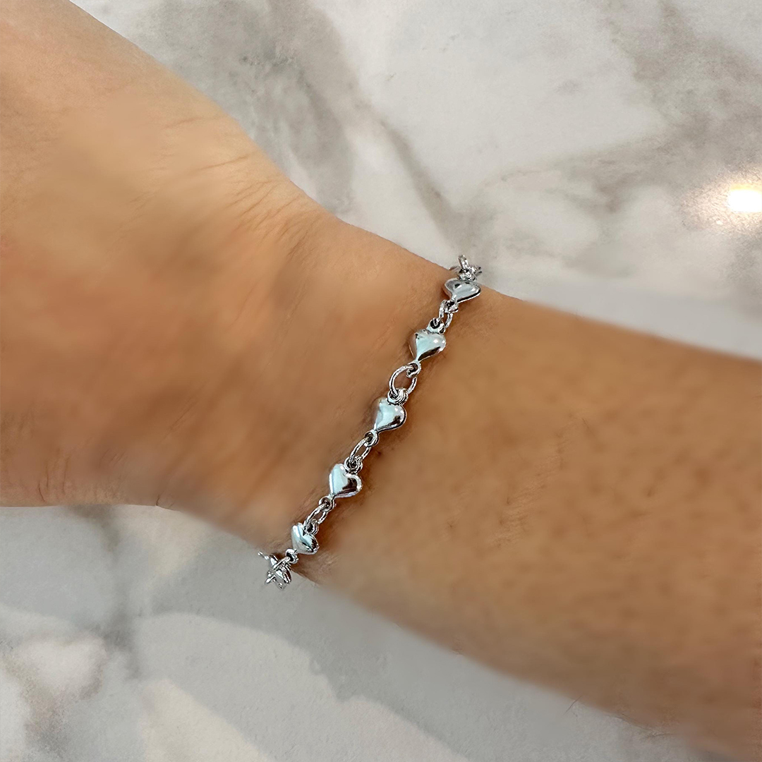 Self Love Heart Chain Bracelet