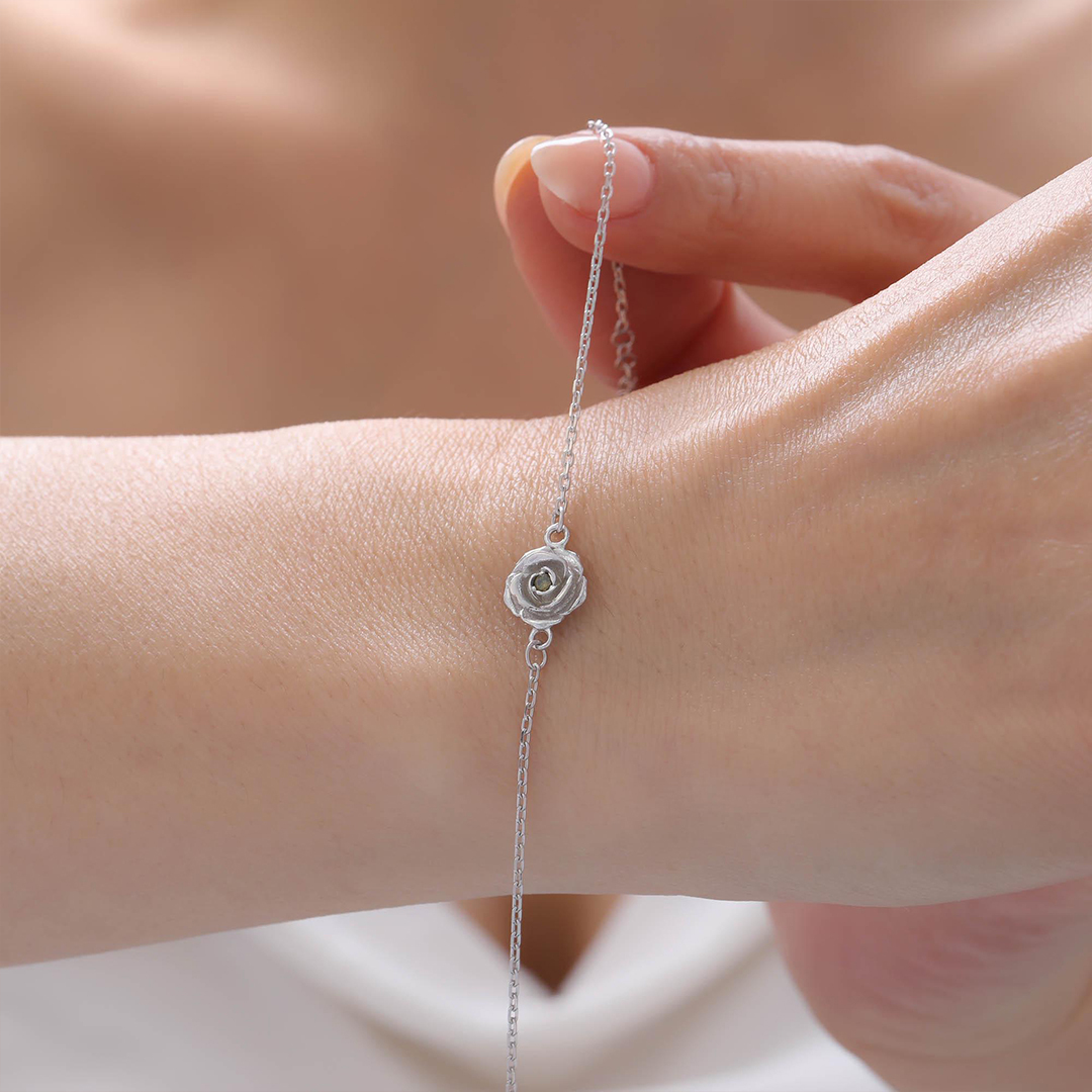 Grandma Bracelet With Kids Birthflower Bouquet Bracelet