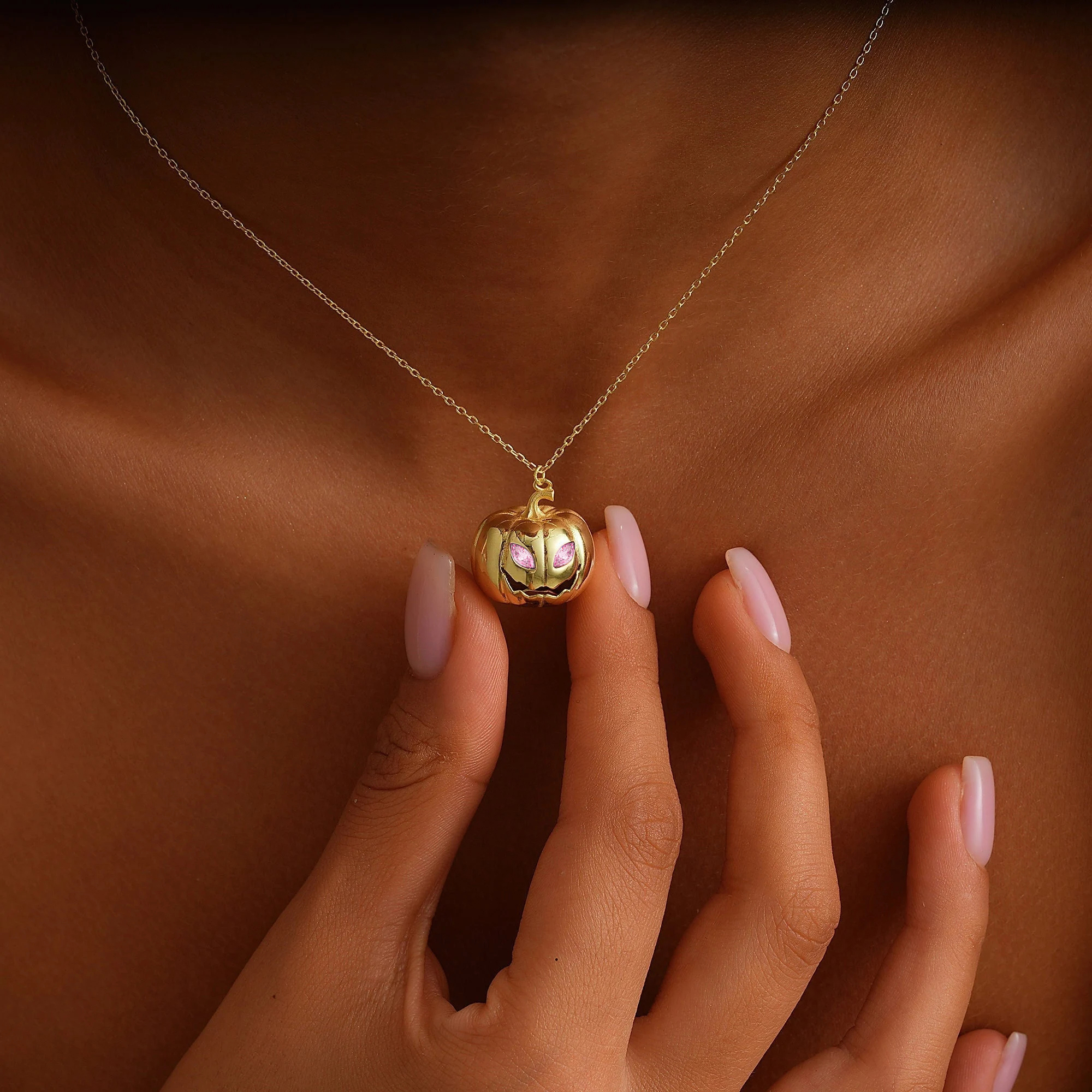 Pumpkin Halloween Necklace