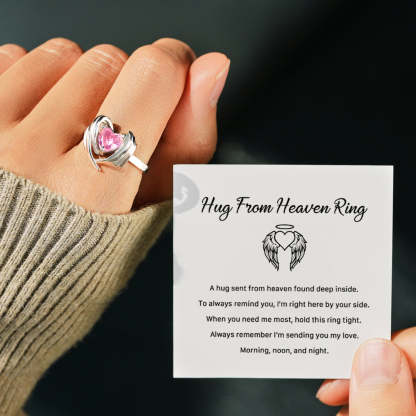 Hug From Heaven Heart Wings Ring