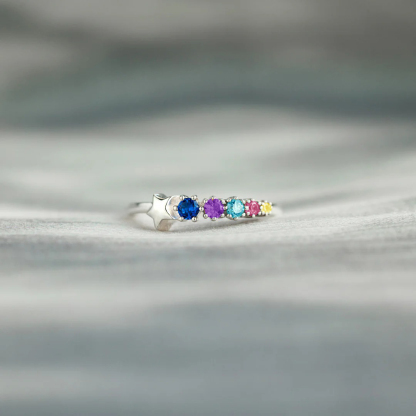 Grandma's Tear of Joy Shooting Star Ring
