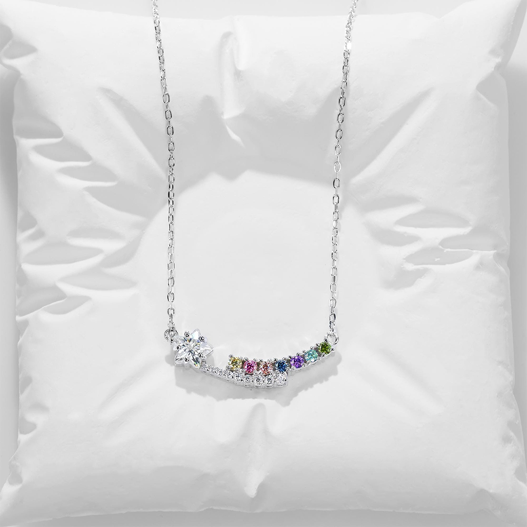 Grandma’s Shining Stars Personalized Star Necklace