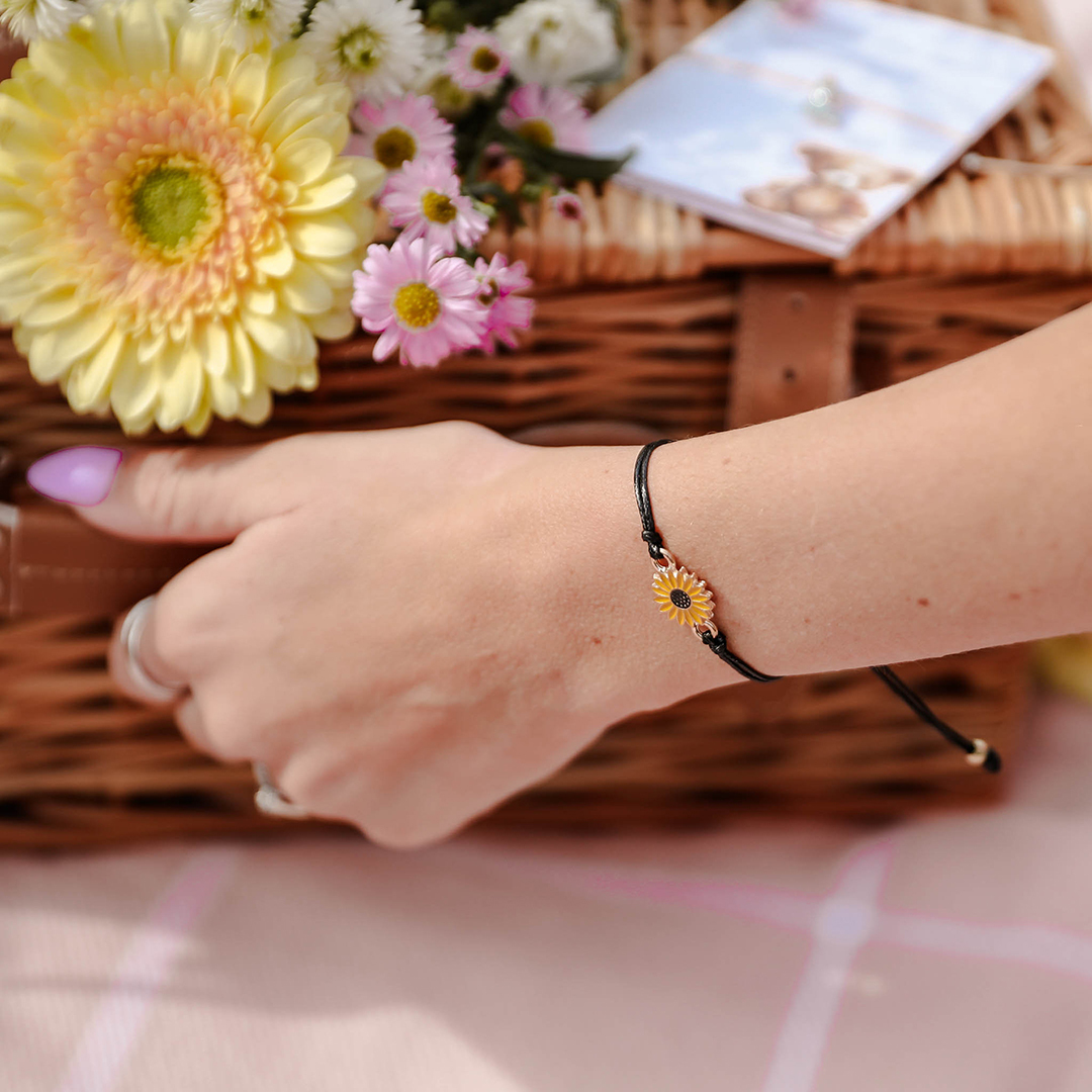 Friendship Sunshine Sunflower Bracelet