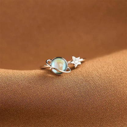 Don't Be Afraid Spinning Star Fidget Adjustable Ring