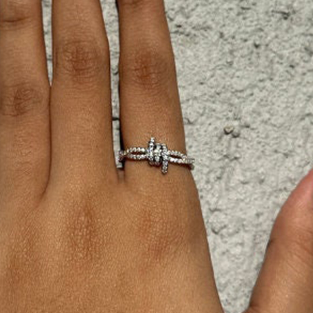 Heavenly Bond Infinity Knot Ring