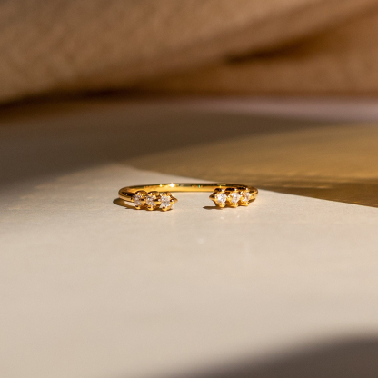 Self Love Reminder Dainty Open Diamond Ring