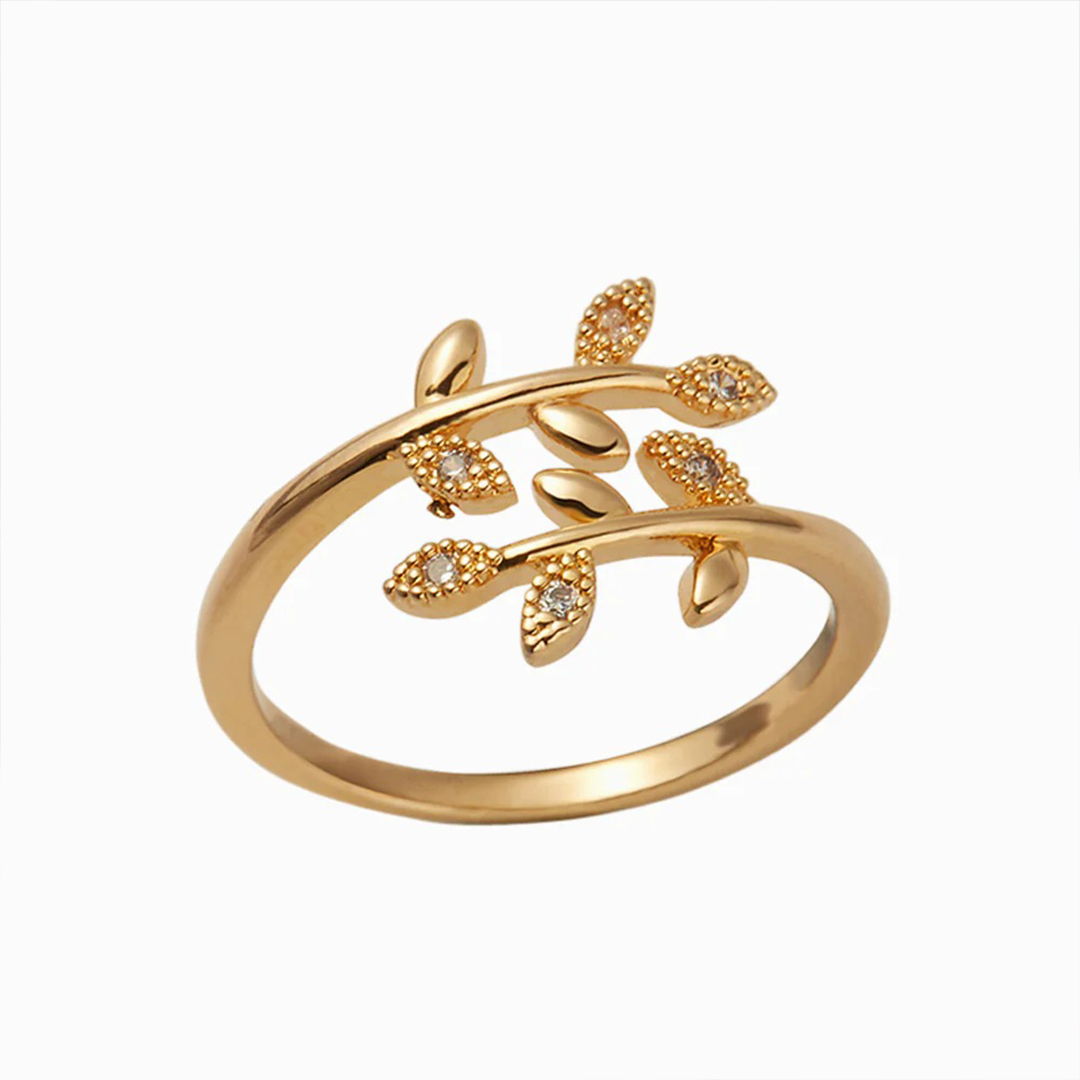 "BE-LEAF in yourself like I do" Leaves Ring