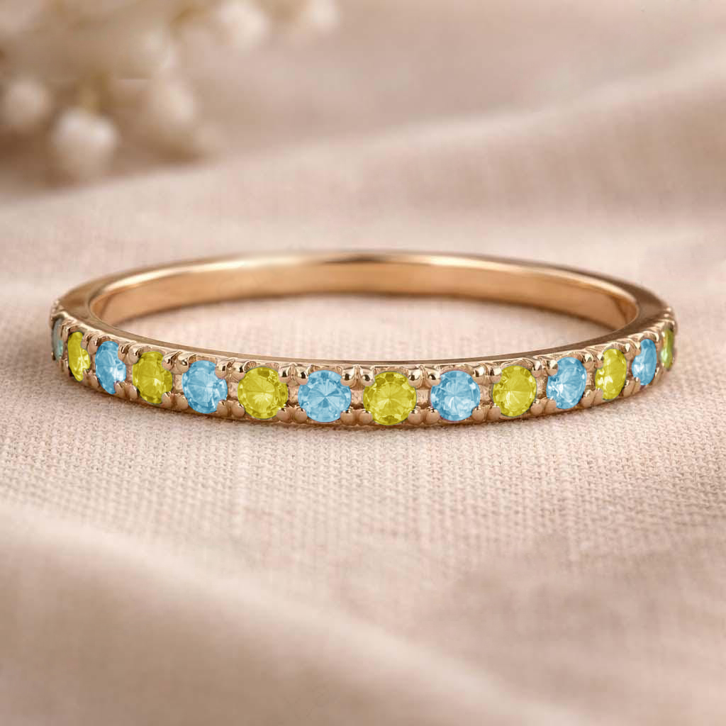 World Down Syndrome Day Blue And Yellow Strength Ring