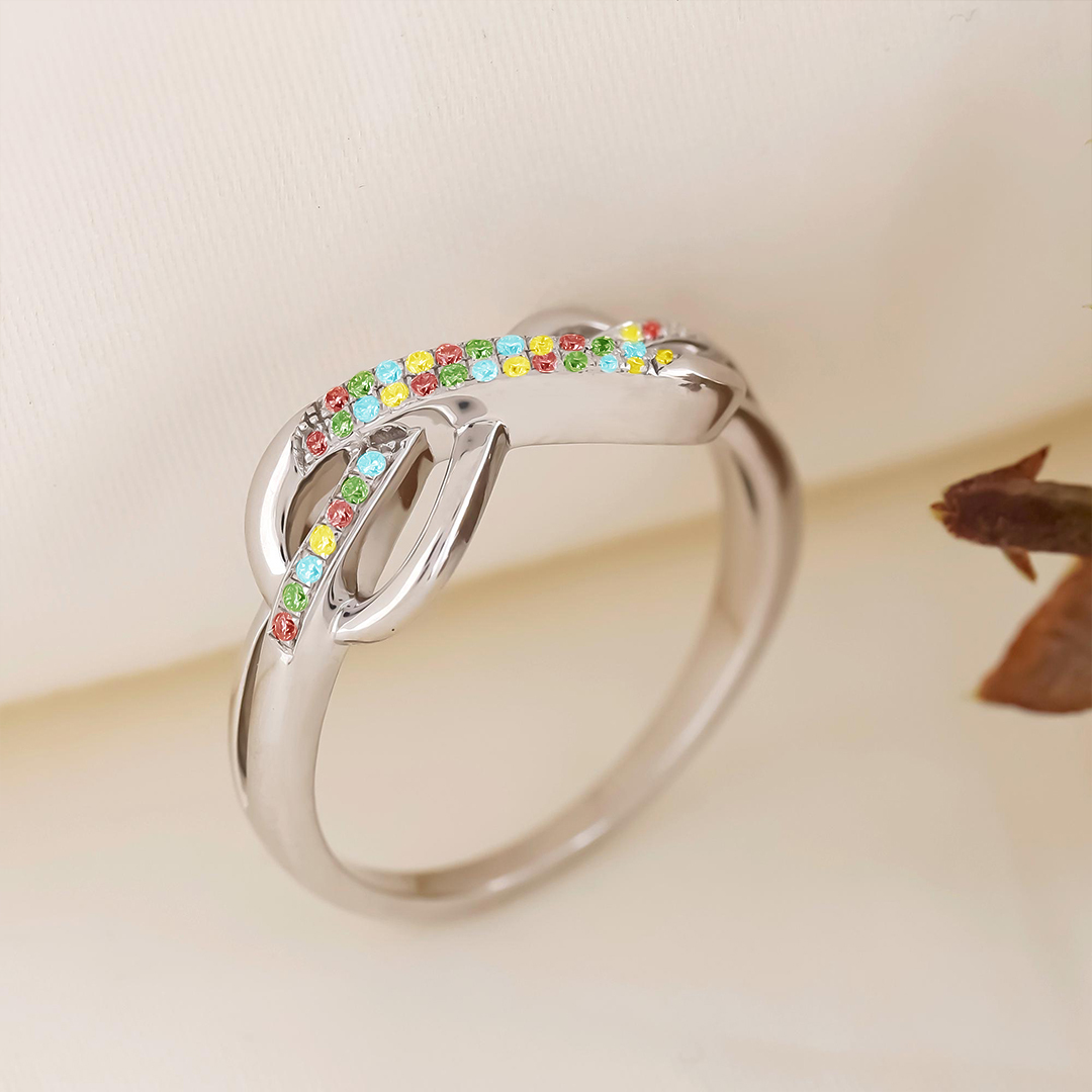 Autism Awareness Spectrum of Love Ring