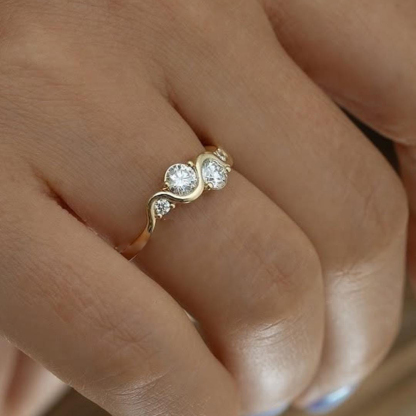 Through Deep Waters Infinity Twist Ring