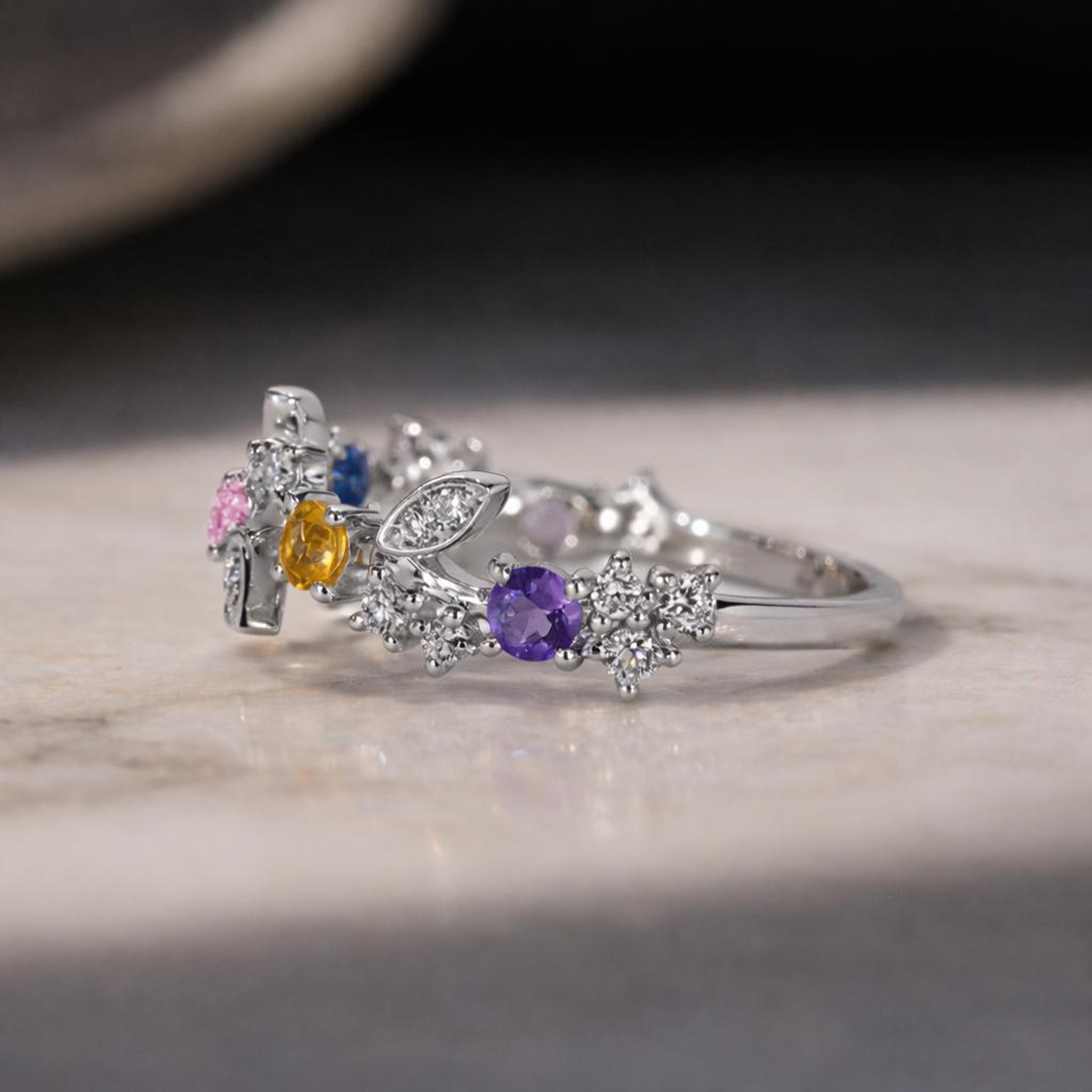 Grandma's Tears Of Joy Precious Generations Birthstone Ring