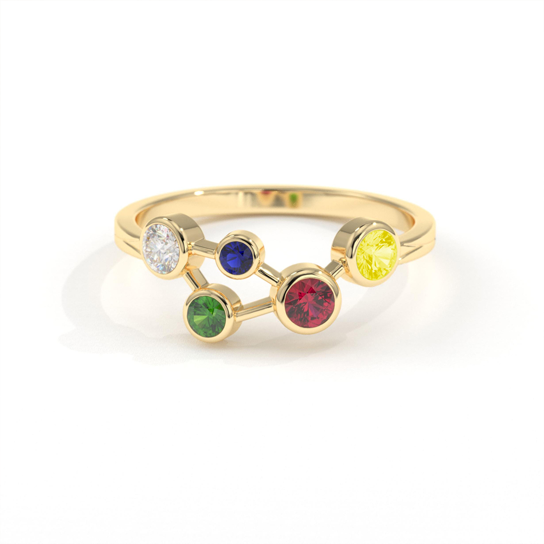Autism Awareness Miracle Love Rainbow Ring