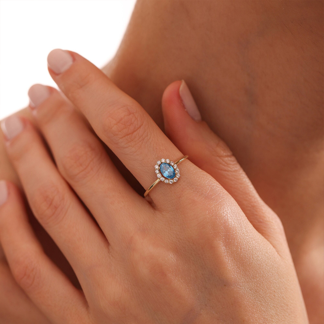 To My Mom Personalized Birthstone Ring