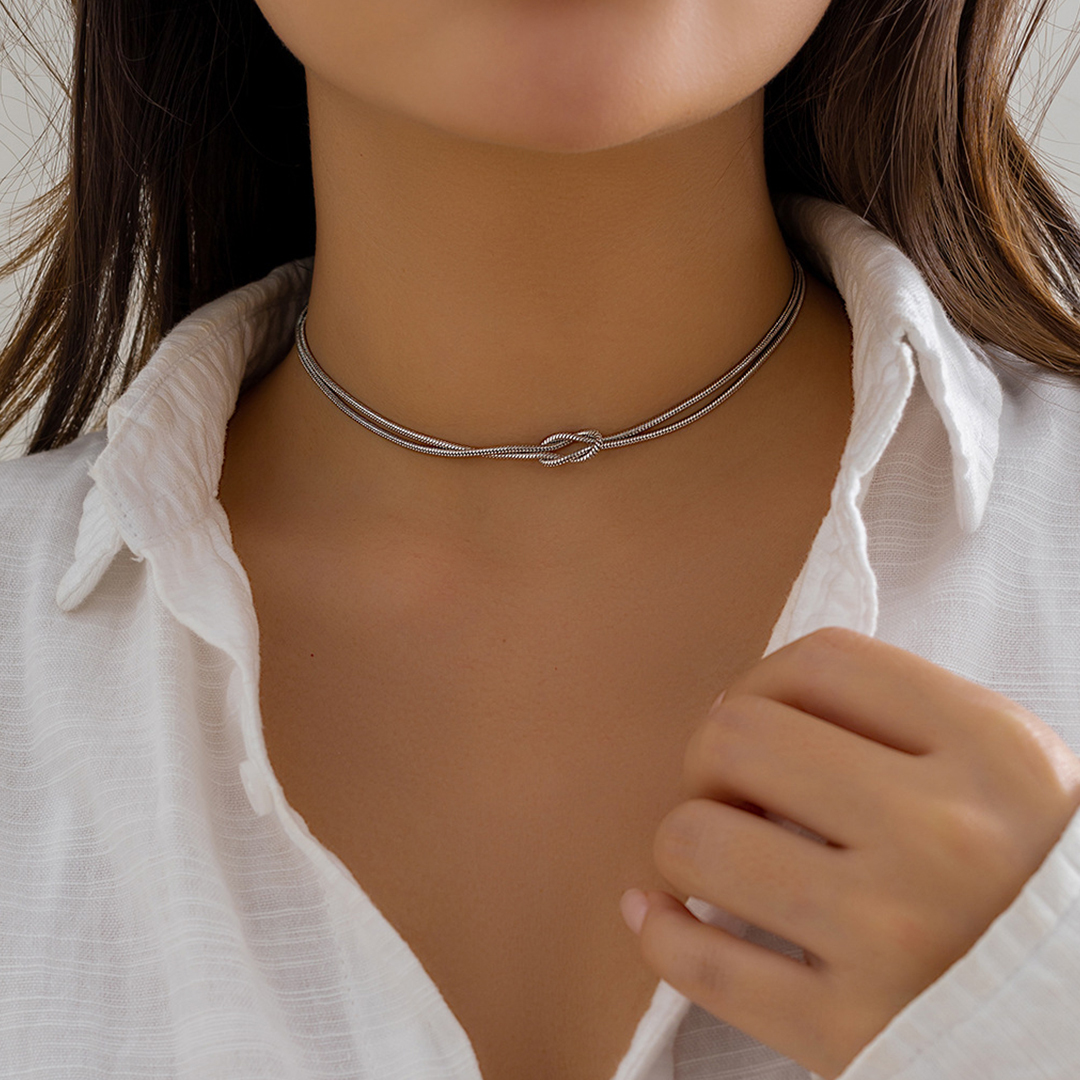 Mother & Daughter Bond Knot Necklaces