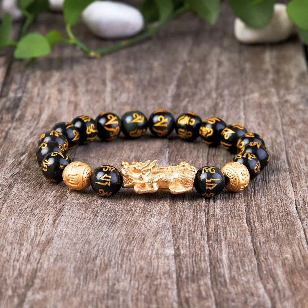 Feng Shui Bracelet – Pixiu Black Obsidian Bracelet for Better Sleep and Relaxation
