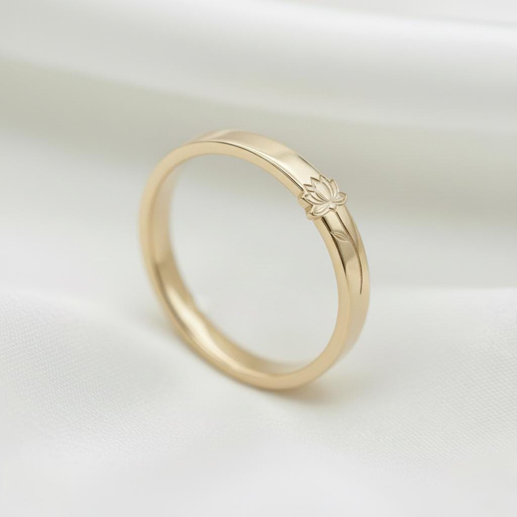 Still Blooming Lotus Flower Ring