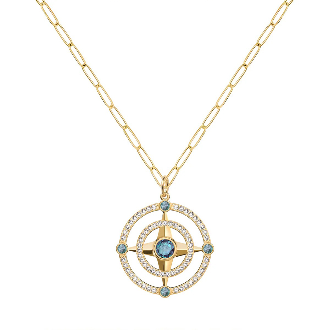 New Chapter Custom Birthstone Circle Necklace