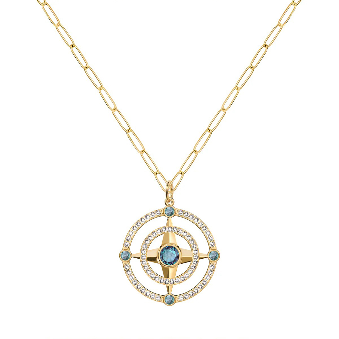 New Chapter Custom Birthstone Circle Necklace