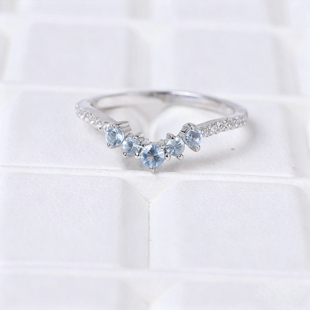 Ovarian Cancer Awareness Strength & Unity Chevron Ring