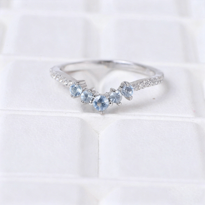 Ovarian Cancer Awareness Strength & Unity Chevron Ring