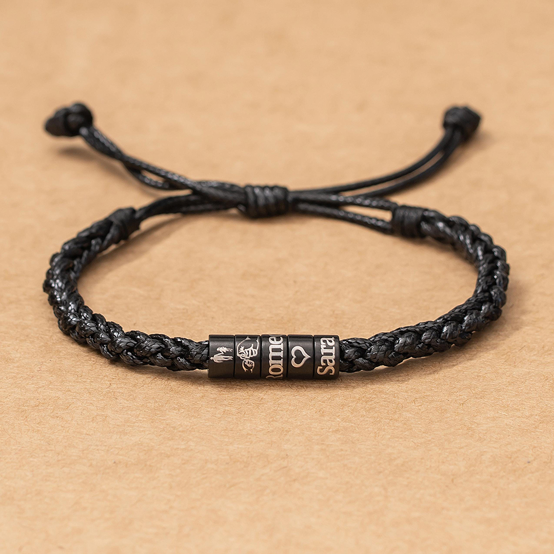 Gift To Father Personalized 1-9 Name Bracelet