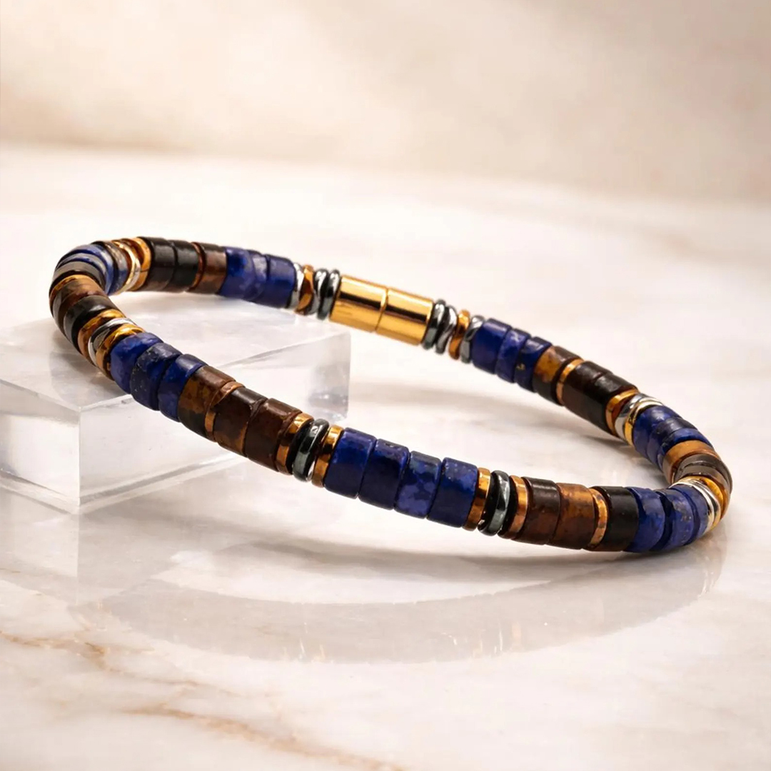 Prostate Cancer Awareness Tiger Eye Bracelet