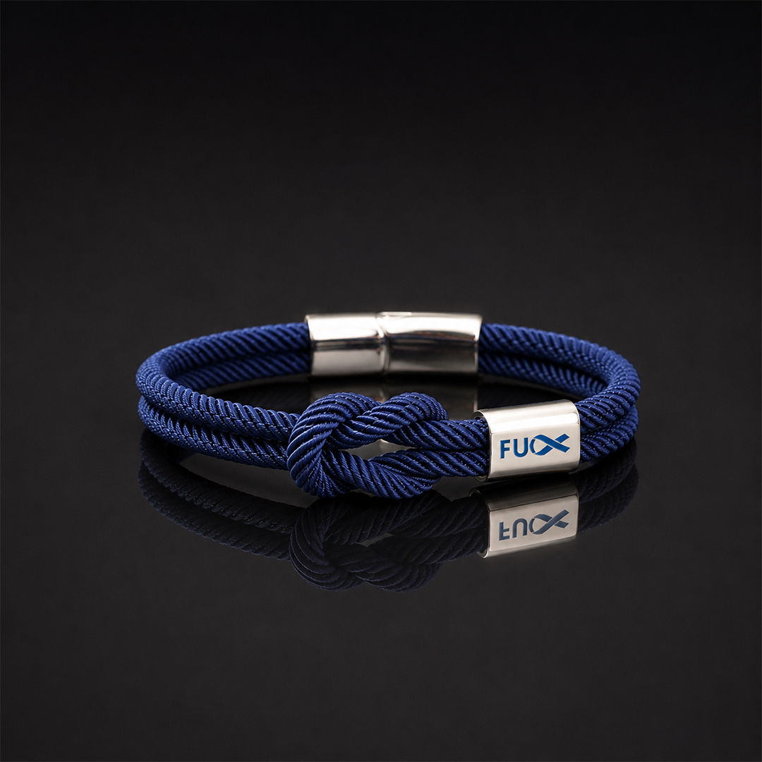Prostate Cancer Blue Knot Bracelet