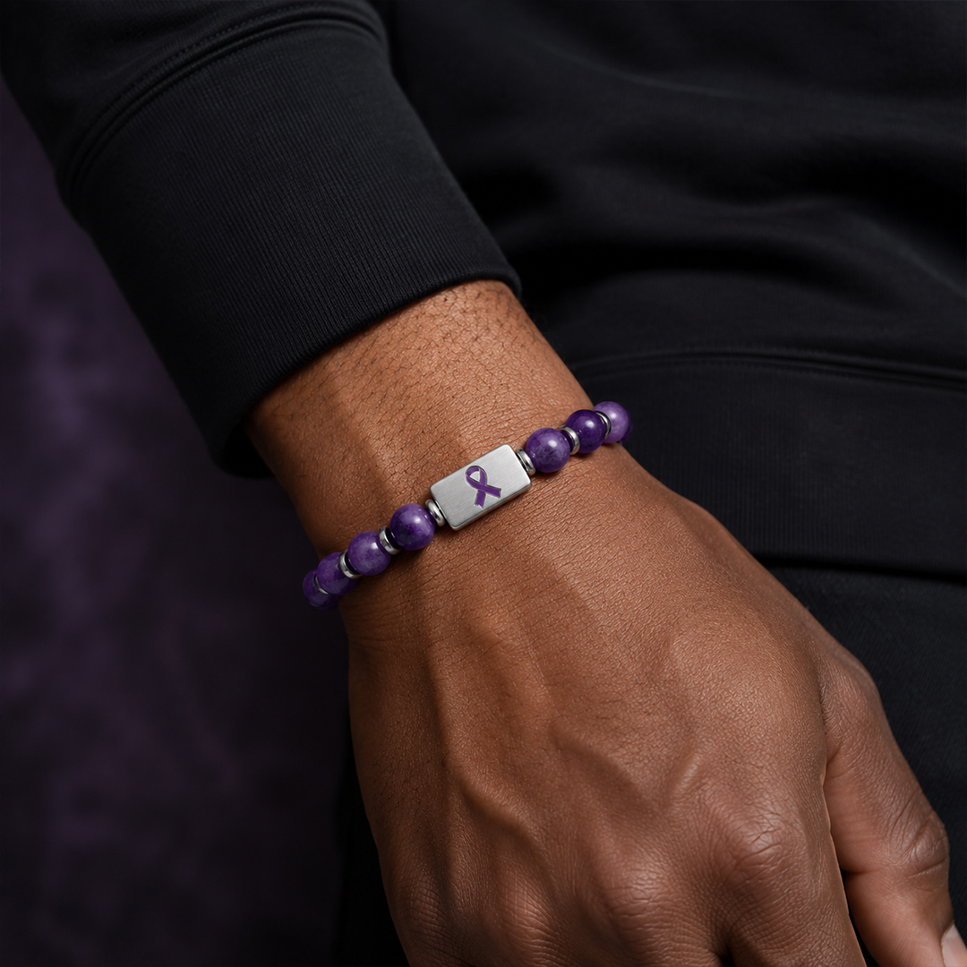 See the Person Alzheimer’s & Dementia Awareness Purple Ribbon Bracelet