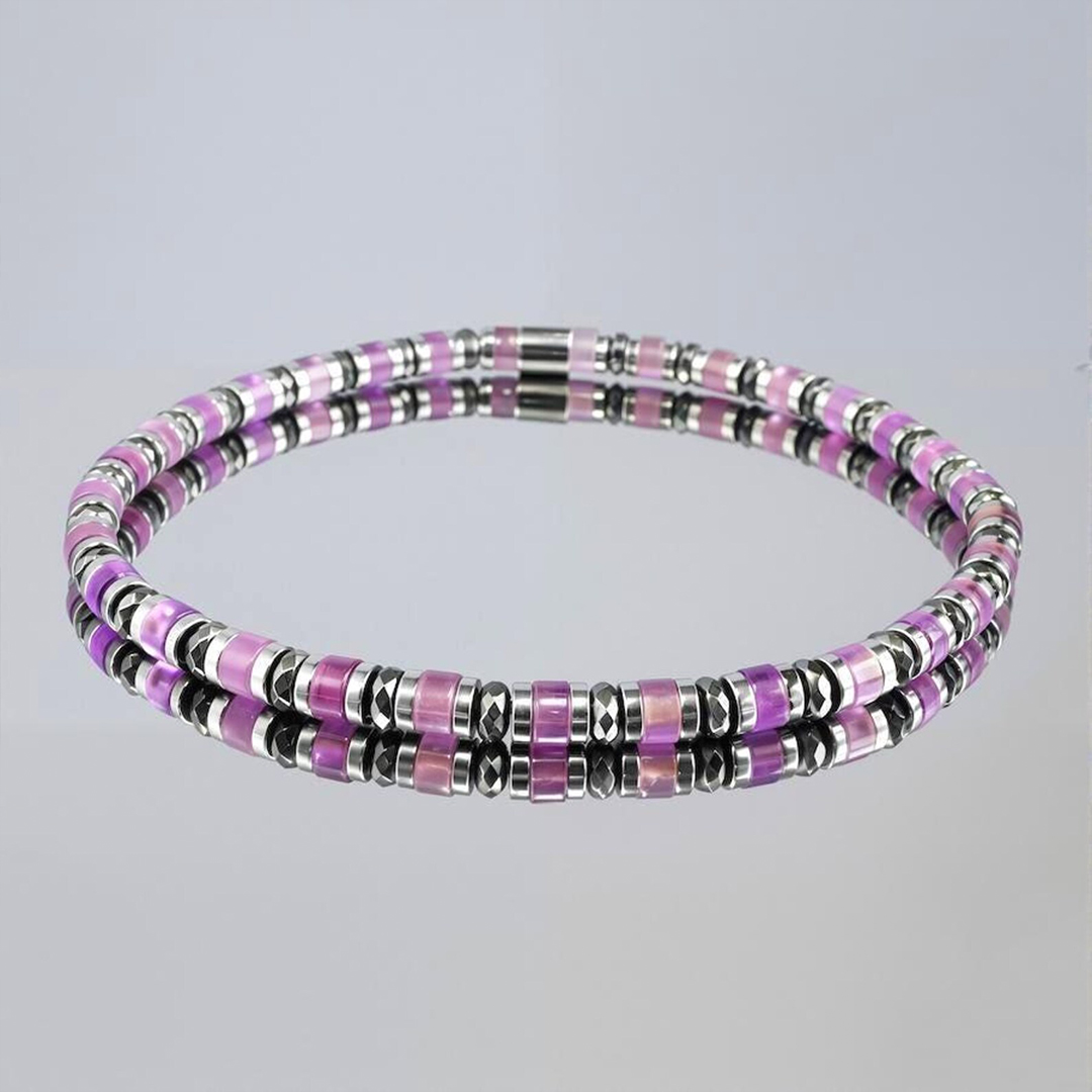 Alzheimer Dementia Awareness Amethyst Bracelet