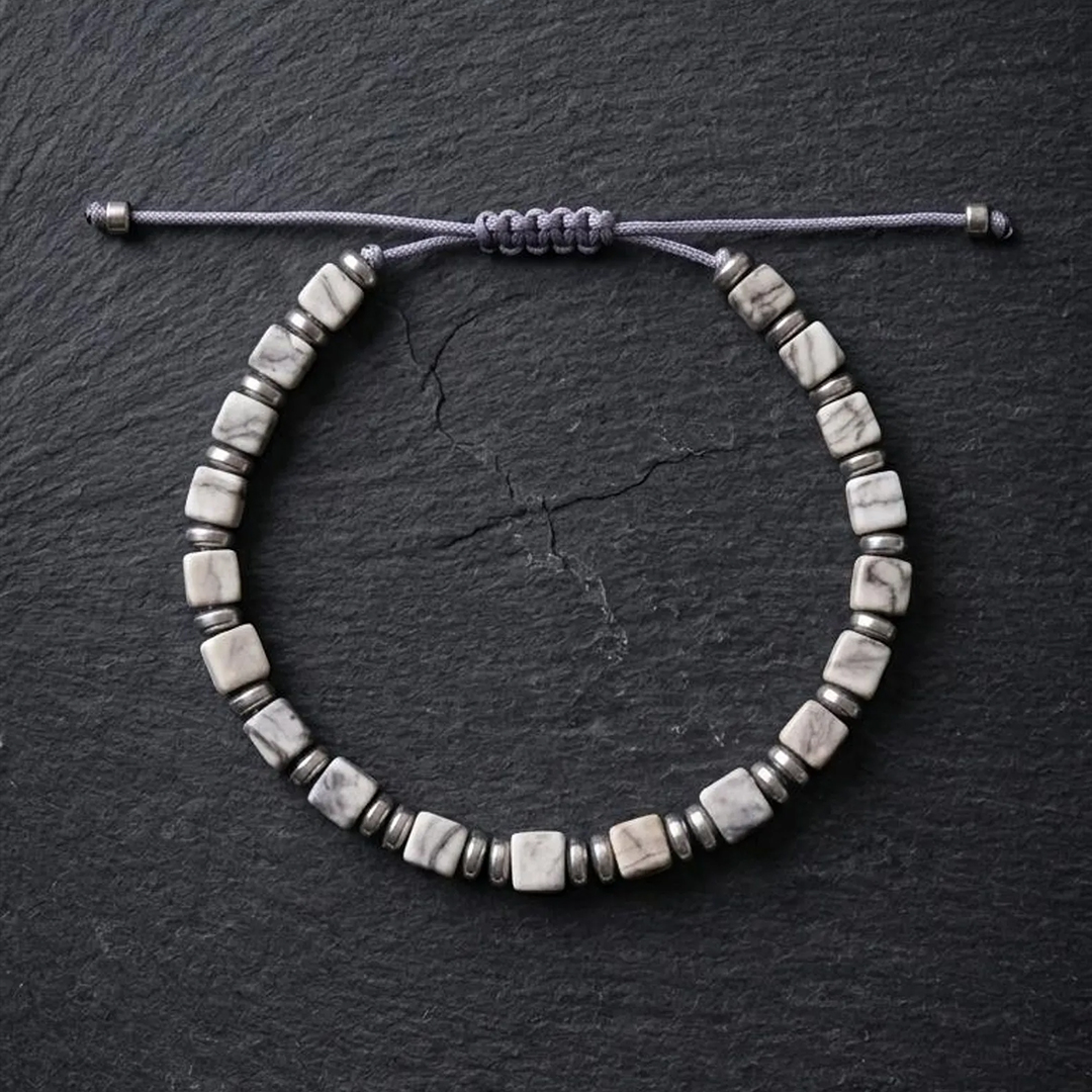 Fierce in White Lung Cancer Awareness Bracelet