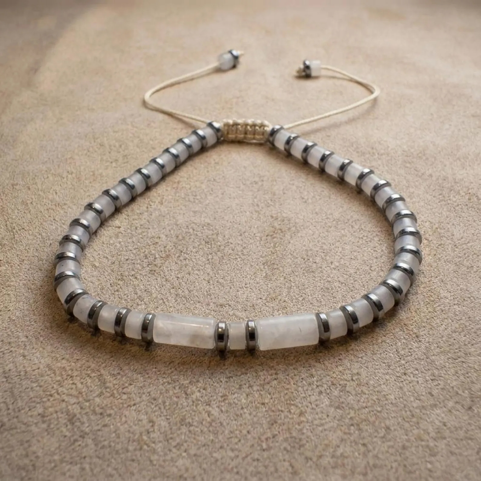White Against Cancer Lung Cancer Awareness Bracelet