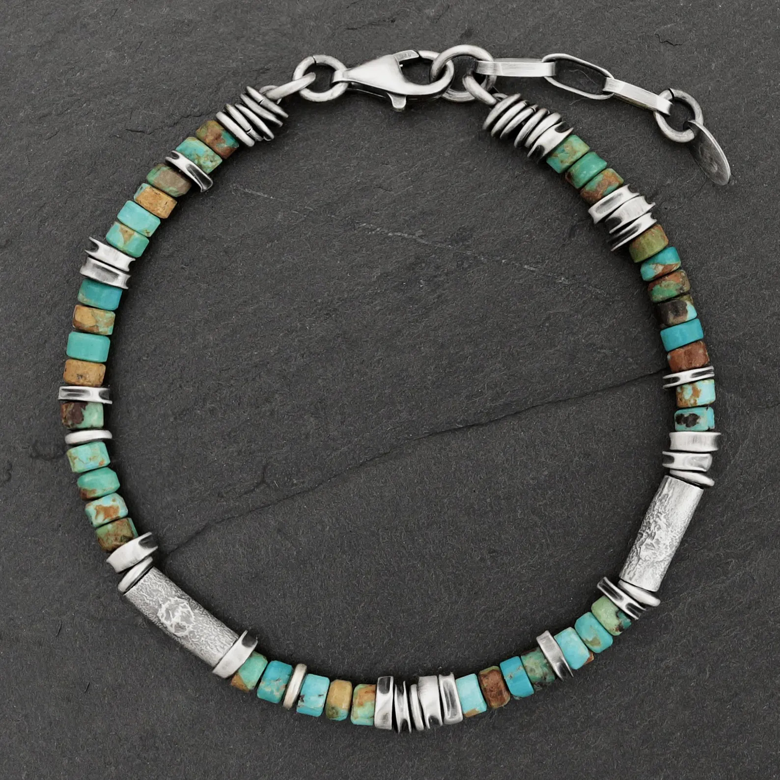 Light Blue Hope and Strength Prostate Cancer Awareness Bracelet