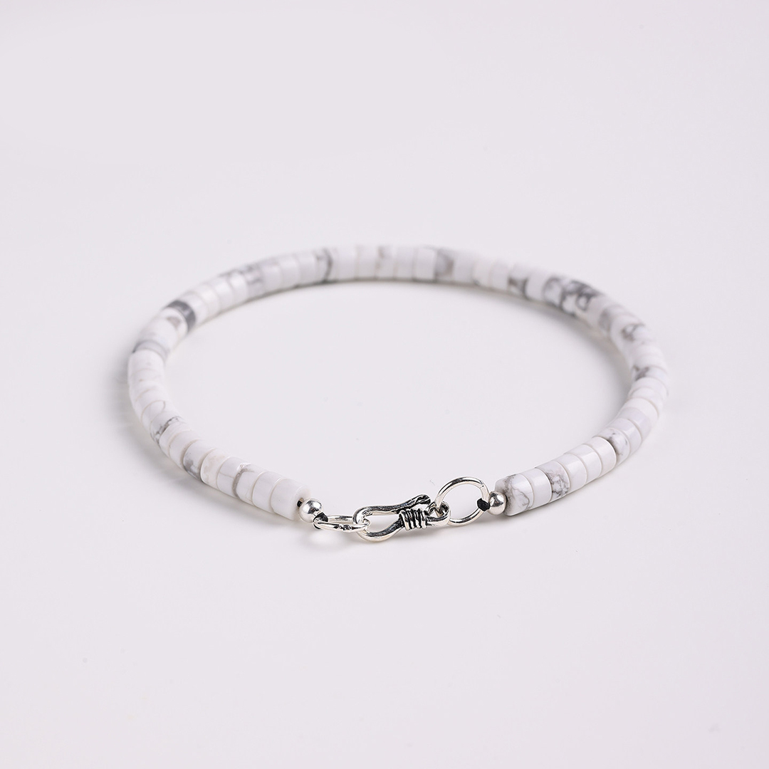 I Wear White for Myself Lung Cancer Awareness Beaded Bracelet