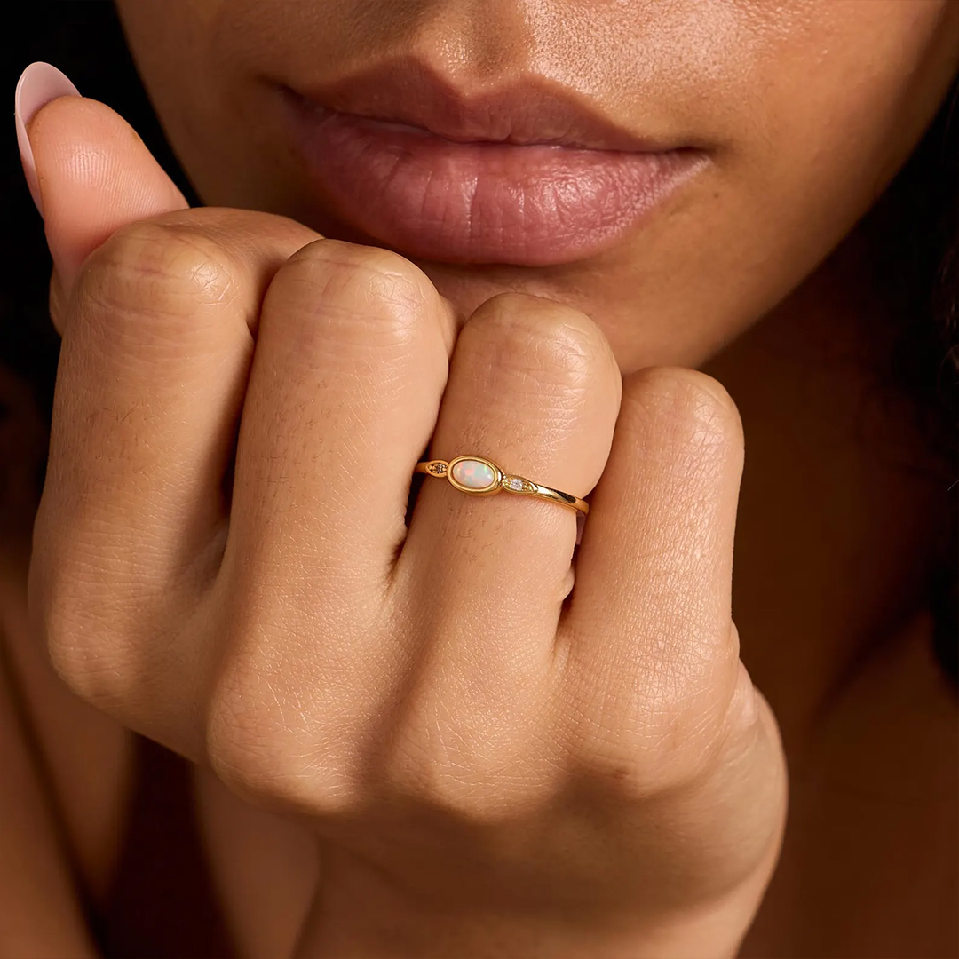 A Moment of Calm Opalite Ring