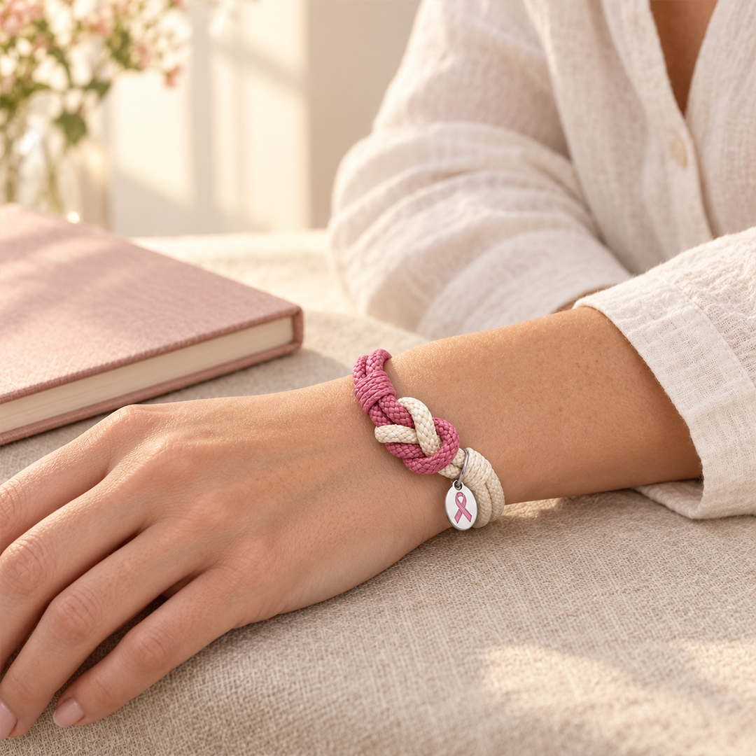 Strength in Every Knot Breast Cancer Awareness Bracelet