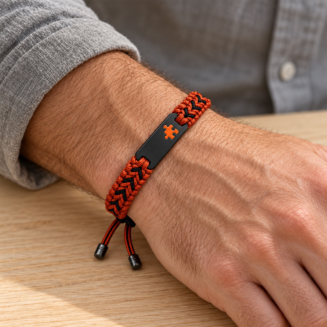 Beautifully Wired ADHD Awareness Puzzle Bracelet