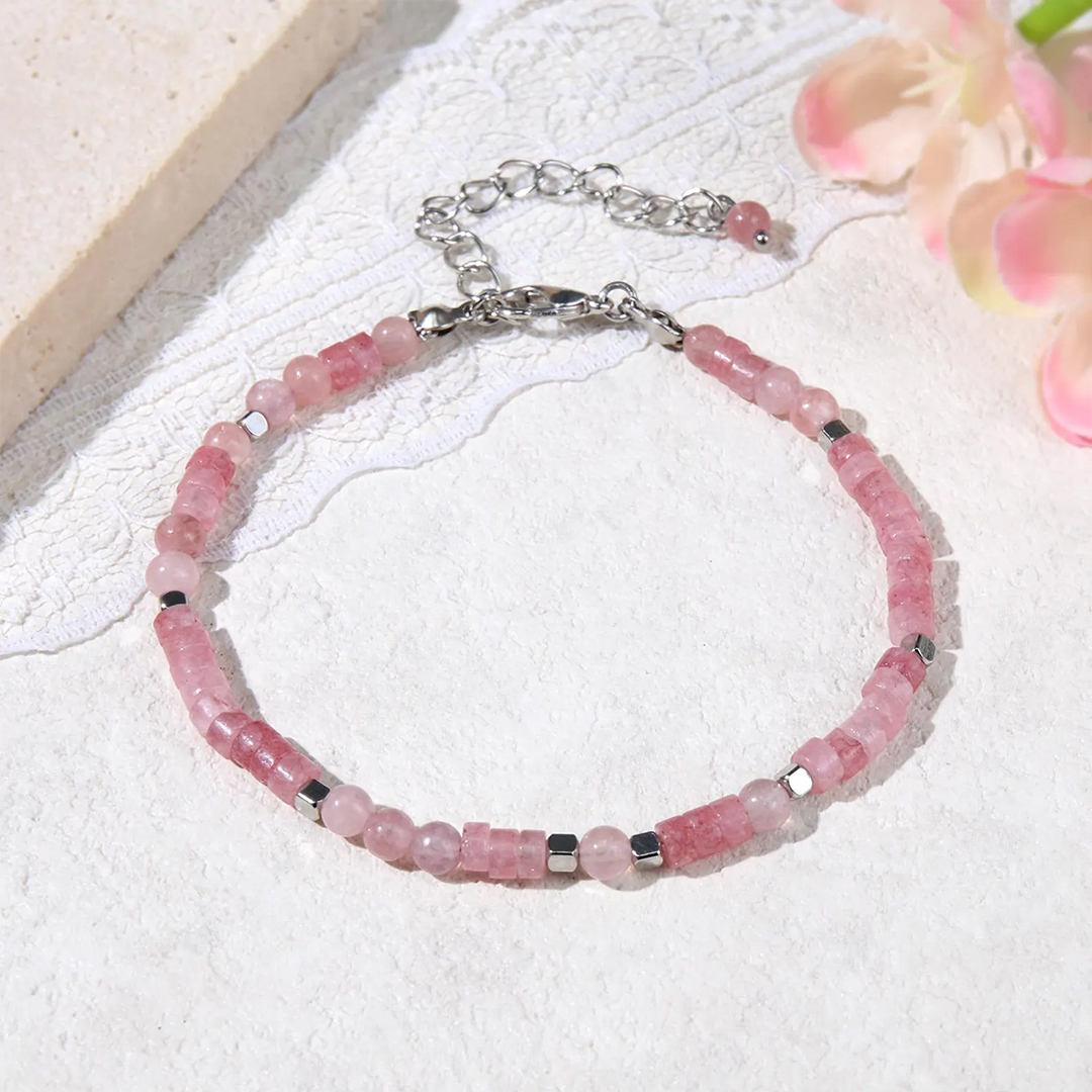 Enough in Every Chapter Breast Cancer Awareness Pink Bracelet