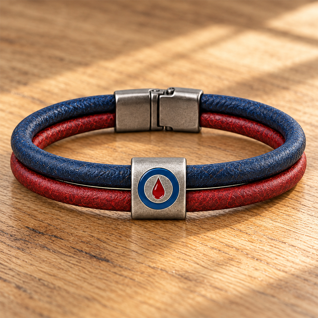 Room for Every Feeling Diabetes Awareness Red and Blue Bracelet