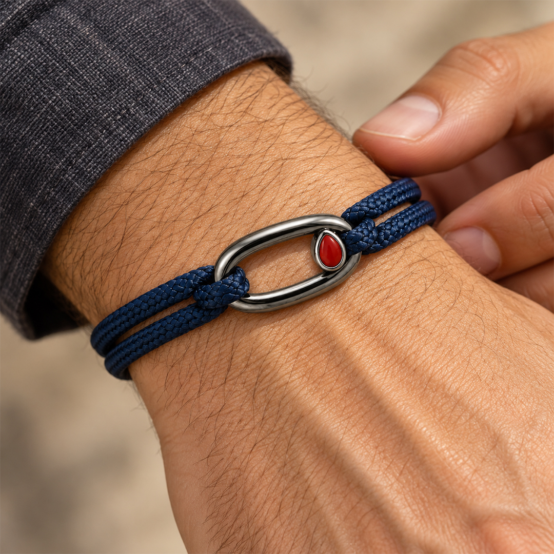 A Promise to Myself Diabetes Awareness Red and Blue Bracelet