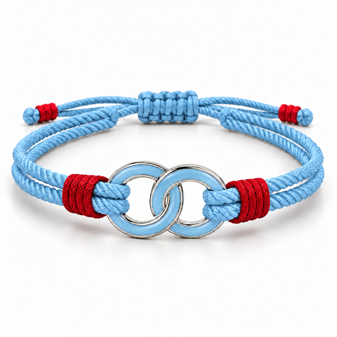 On the Days Nobody Notices Diabetes Awareness Red and Blue Bracelet
