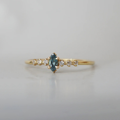 Love Me Until I Am Me Again Teal Ring
