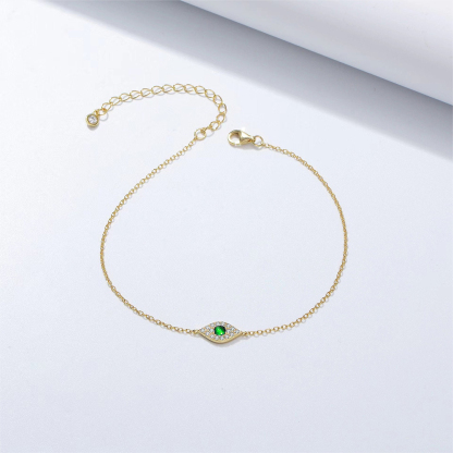 Glaucoma Awareness Evil Eye Bracelet