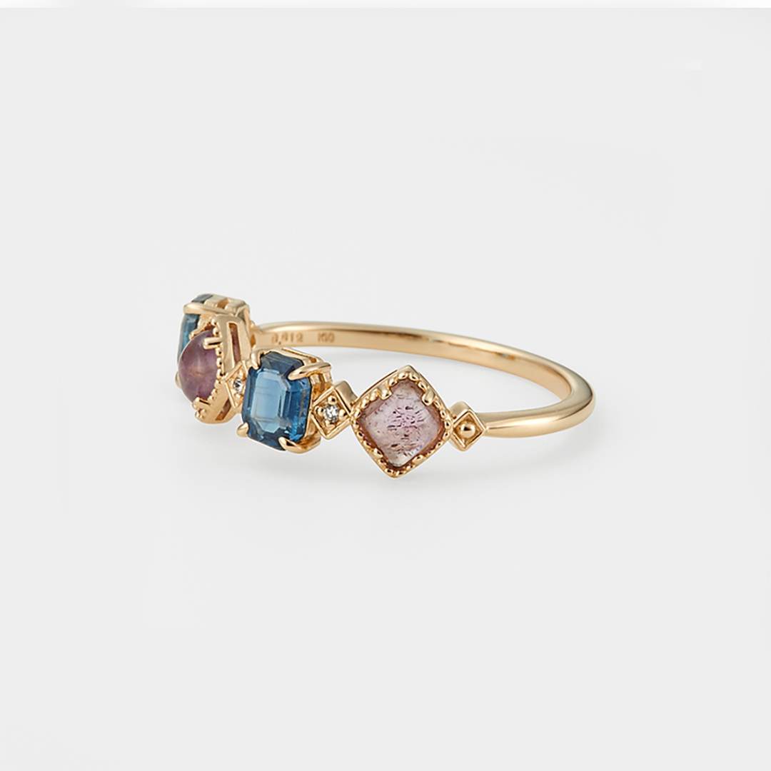 2-5 Family Birthstone Gift For Mom Ring