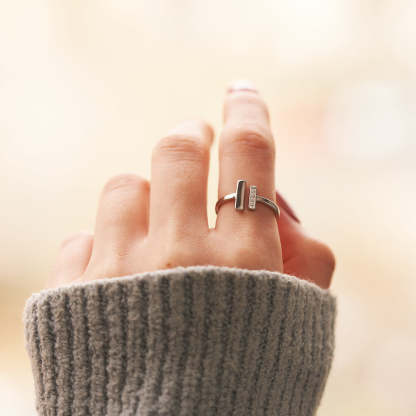 Mother & Daughter-Thick & Thin Ring