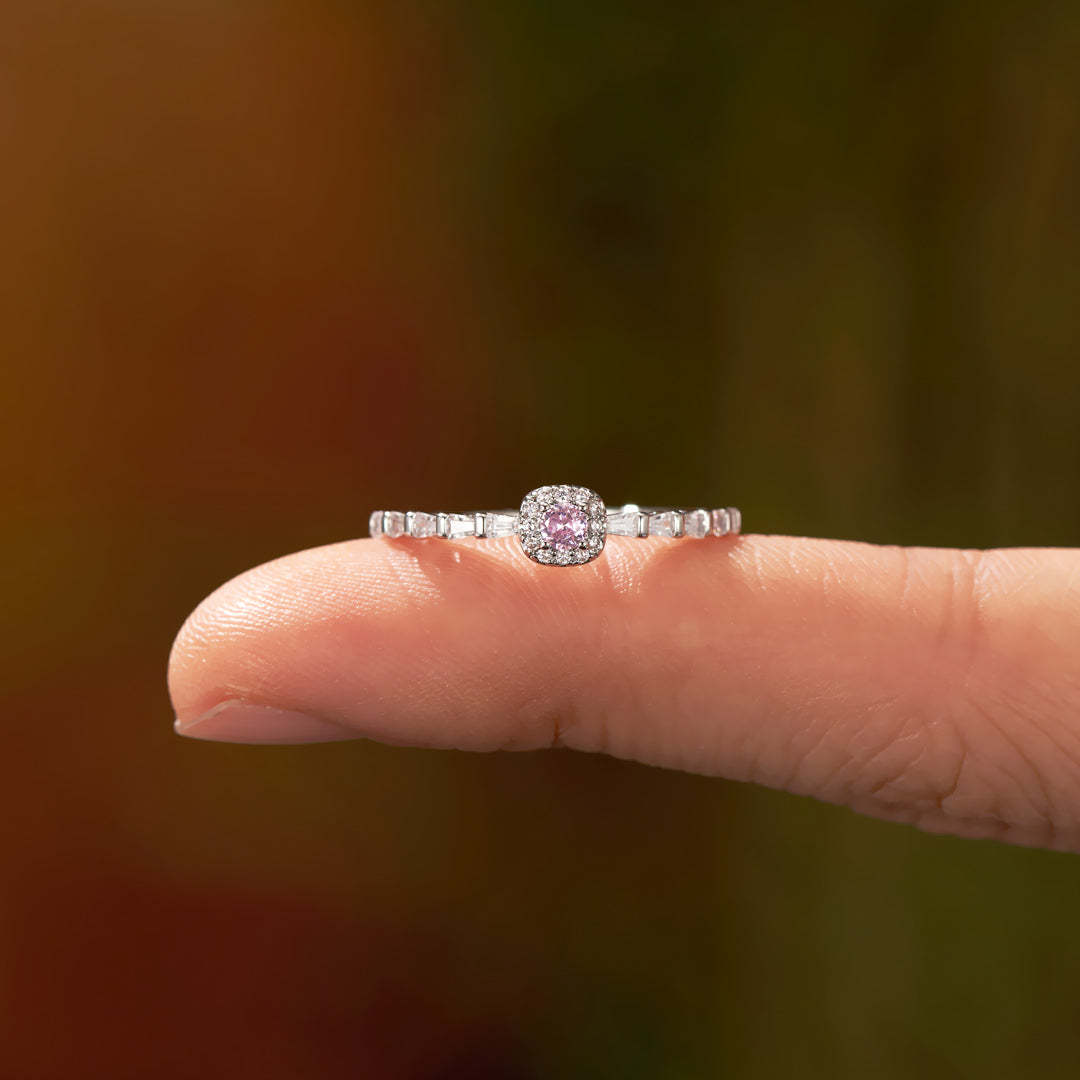 I'm Choosing My Peace Pink Diamond Self Love Ring