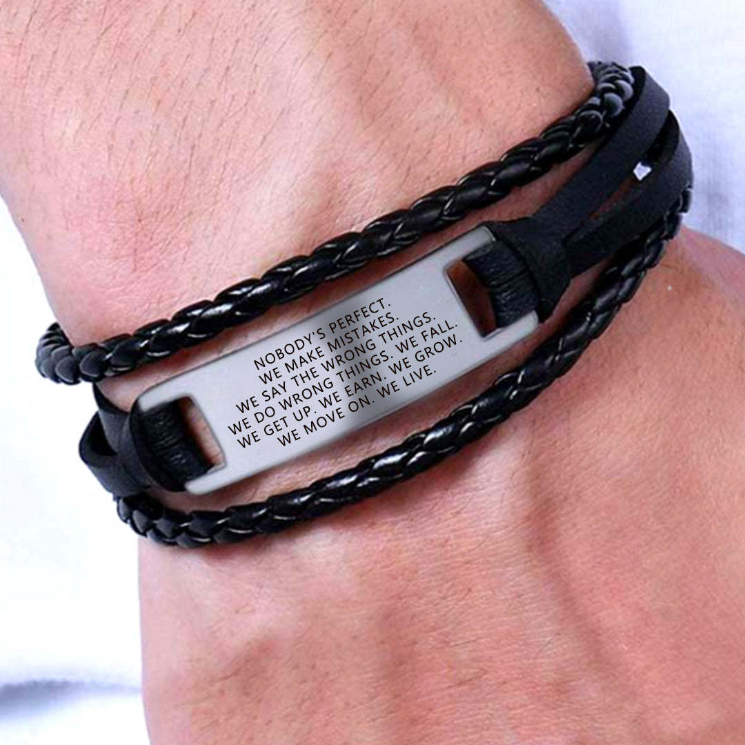 Embrace Imperfections Mindful Woven Bracelet