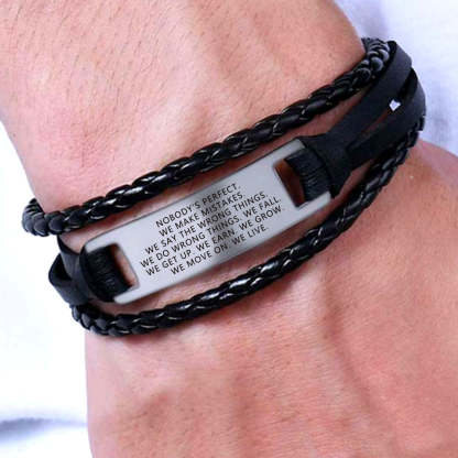 Embrace Imperfections Mindful Woven Bracelet
